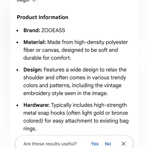 ZOOEASS Crossbody Strap - Picture 6 of 6